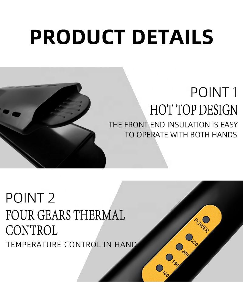 FUDDI Hair Straightener Professional Flat Iron Straightening Iron ...