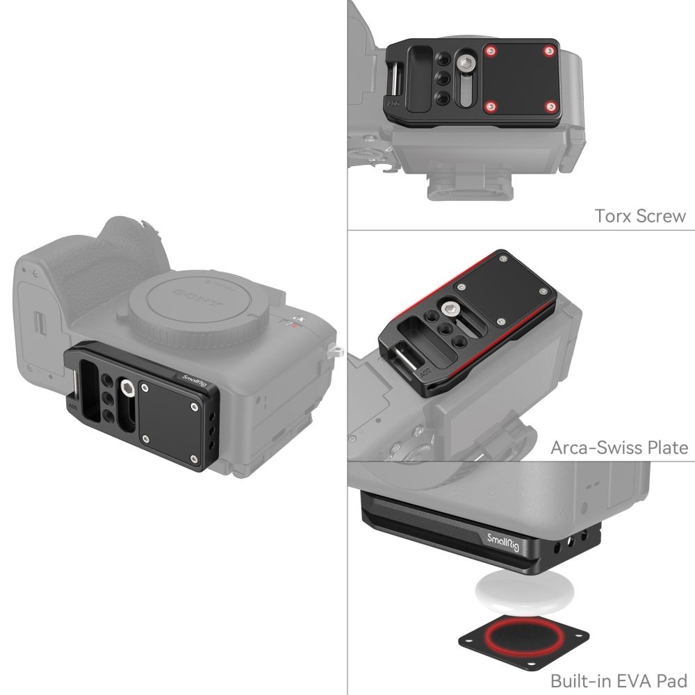 SmallRig Camera Tracking Device Mount Cage / Quick Release Mount Plate ...