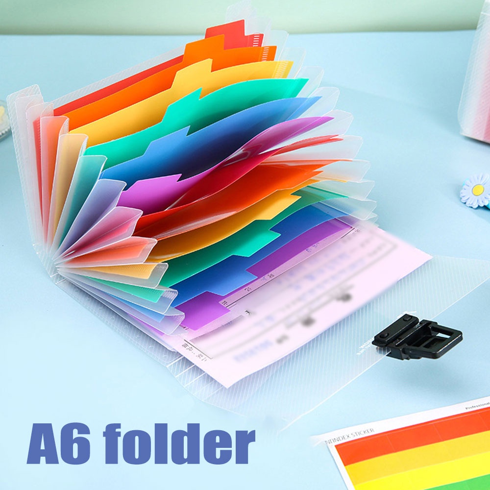 4 Pack Expanding File Folder AILANDA A6 13 Pockets