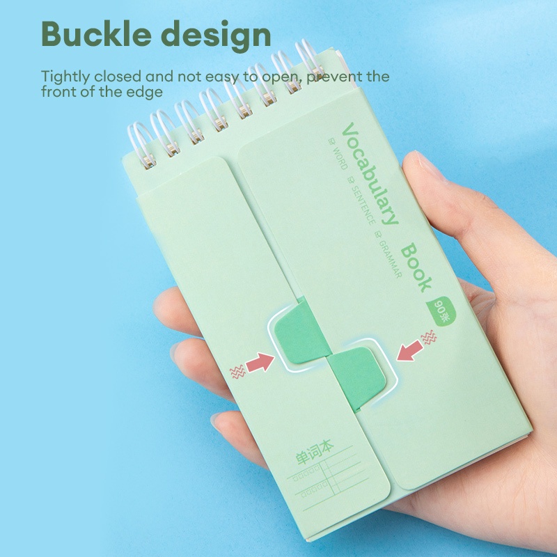 Deli Mini Portable Vocabulary Book 90 Sheets Spiral Notepad School ...