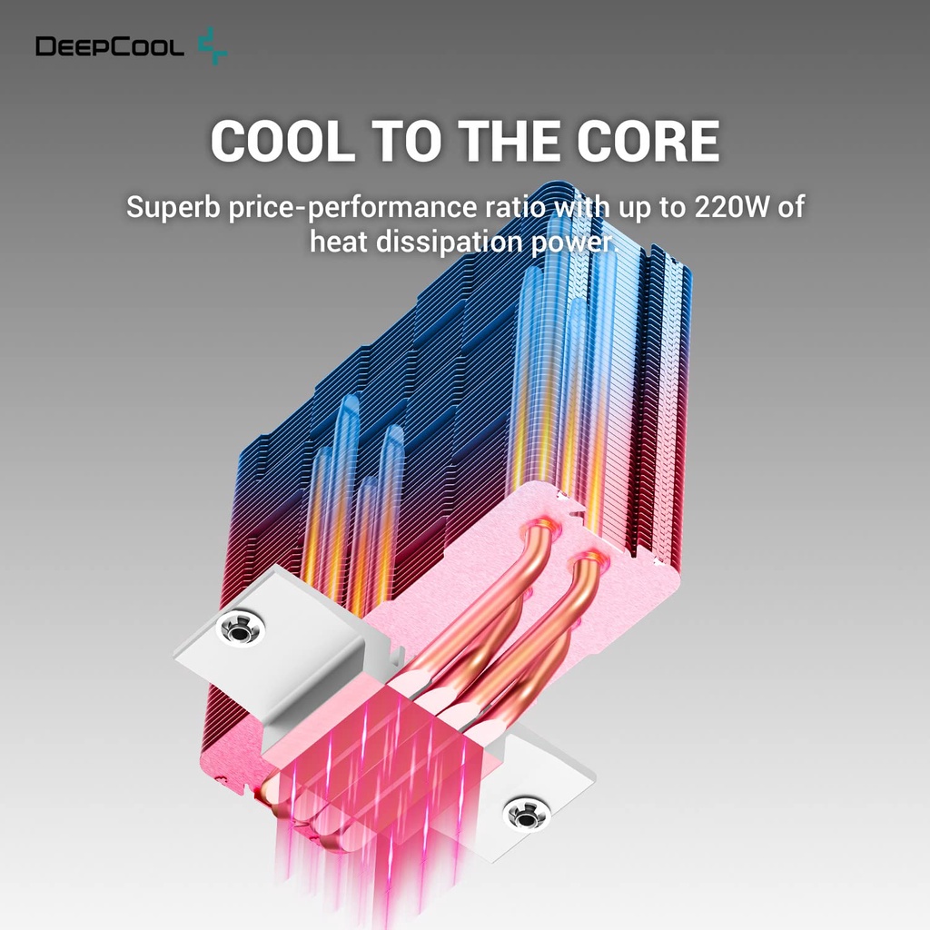 Deepcool Gammaxx 400 ARGB V5 CPU Cooler AG400 PLUS 4 Heat Pipes Air