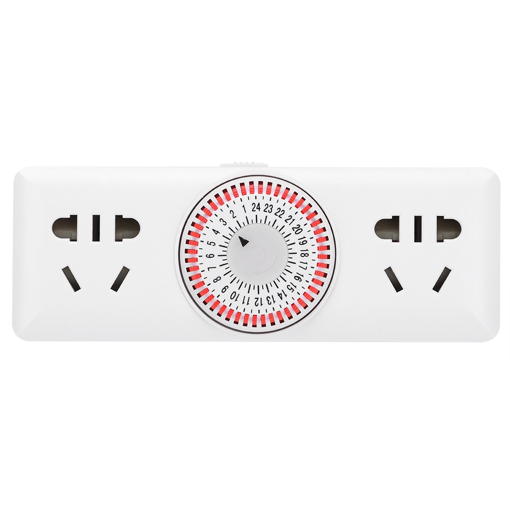 [Ready Stock] 24 Hour Dual Plug In Mechanical Electrical Program Switch ...