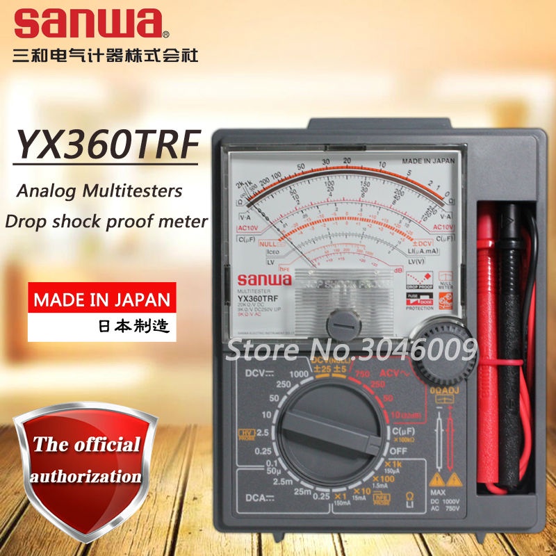 Sanwa YX360TRF Analog Multi-Tester Multi-Meter Made in JAPAN Analogue ...