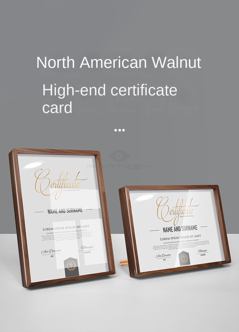 Sviao A4 Solid Wood Medal Award Patent Display Frame Decoration A4 ...