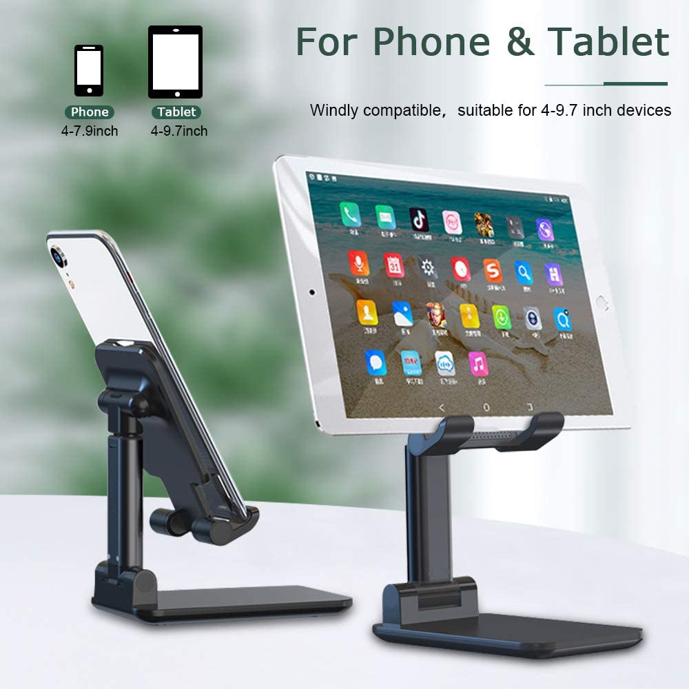 Phone Stander for Desk,Foldable Portable Adjustable Tablet Cell Phone ...