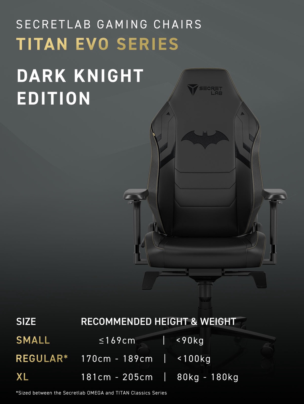 Secretlab TITAN Evo Gaming Chair Dark Knight Shopee Philippines