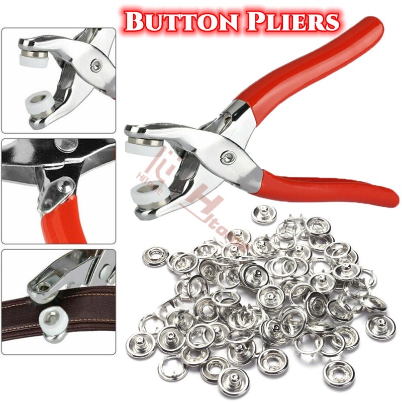 Button pliers set four-in-one snap pliers button fixing tool button ...