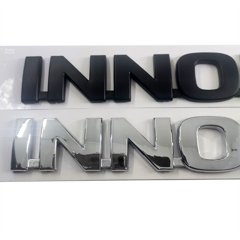 1 x ABS Chrome Black INNOVA Letter Logo Car Auto Rear Emblem Badge ...