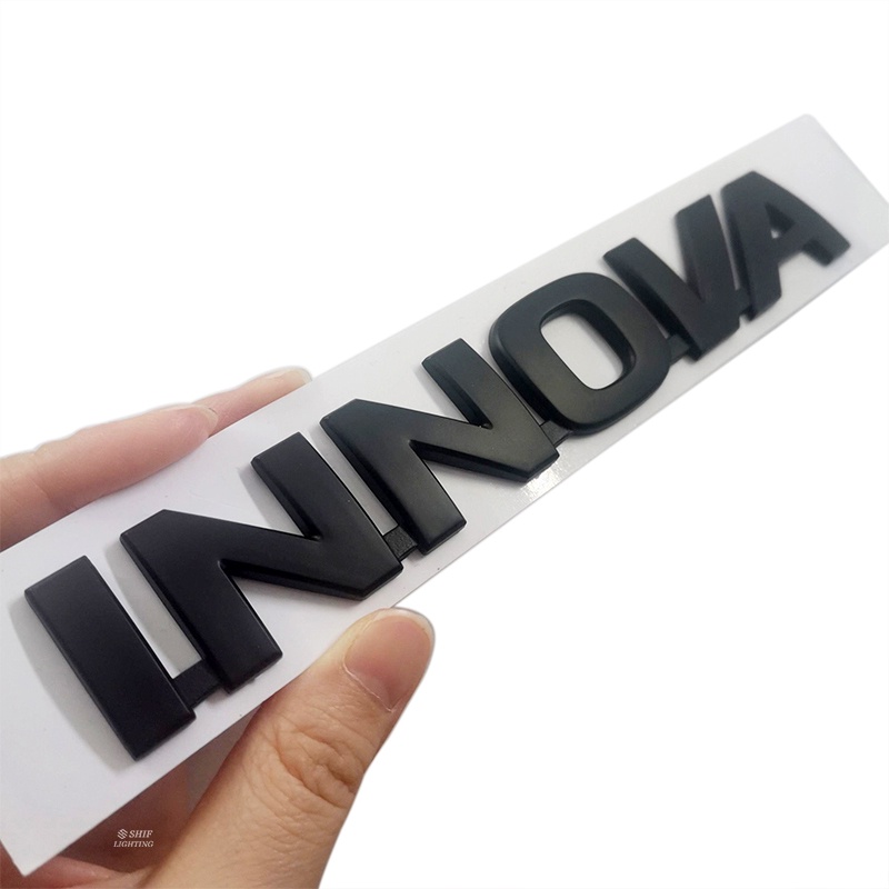 1 x ABS Chrome Black INNOVA Letter Logo Car Auto Rear Emblem Badge ...
