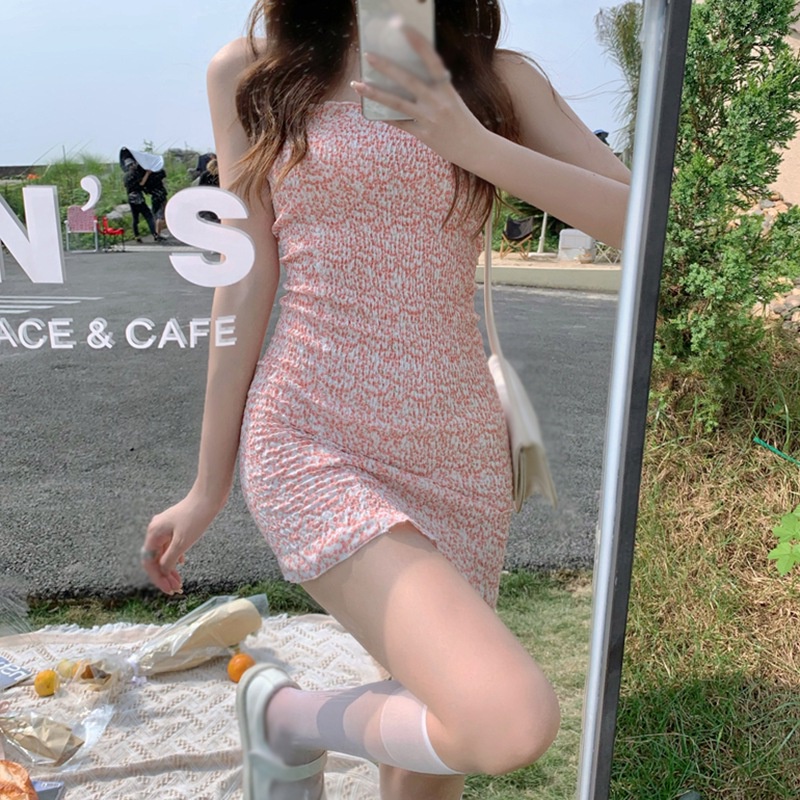 Summer Flower Tube Dress For Women Casual, Foldable, And Sexy With Hip  Skirt And Tight Fit From Magpagoda, $19.83
