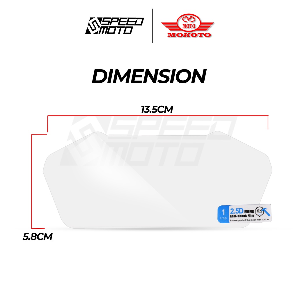 MOKOTO HONDA CLICK V3 CLICK V2 SPEEDOMETER GAUGE SCREEN PROTECTOR ANTI ...