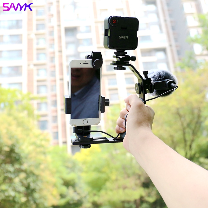 SANYK Metal L Shape Mobile Phone Extension Phone Stabilizer Anti-Shake ...