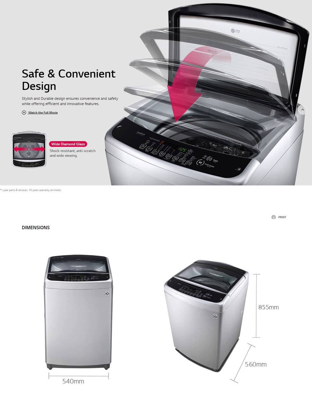 [BEST SELLING] LG 7kg Top Load Washing Machine T2107VS2W Shopee