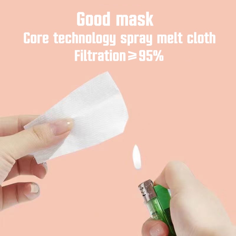 Zihang Kids Mask 50 Pcs Kids Mask 4 Ply Disposable Surgical Facemask ...