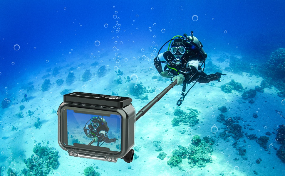 TELESIN Waterproof Case with 3-Pack Dive Filter for GoPro Hero 11