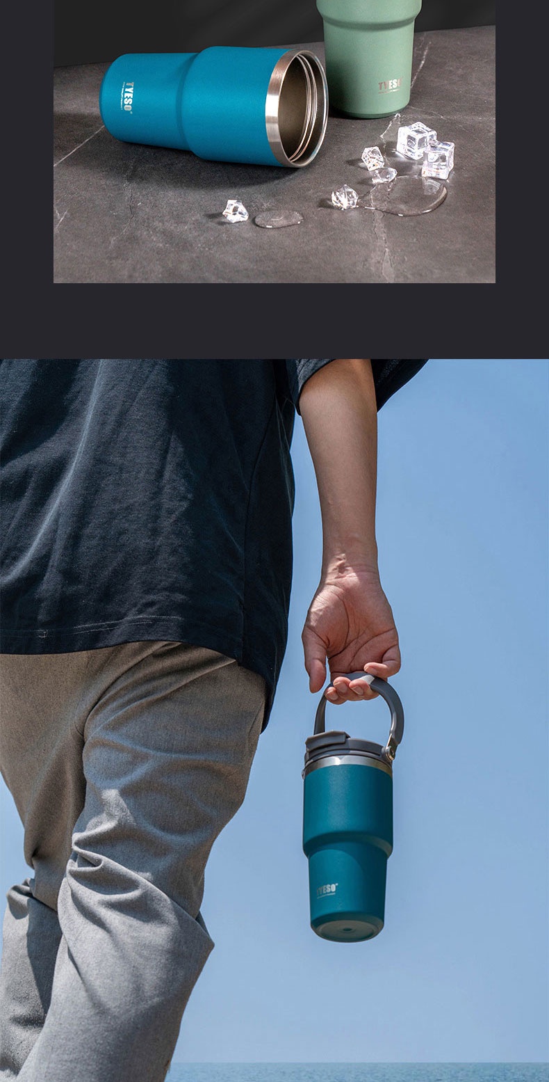 Original Tyeso Vacuum Insulated Tumbler Hot And Cold Thermoflask