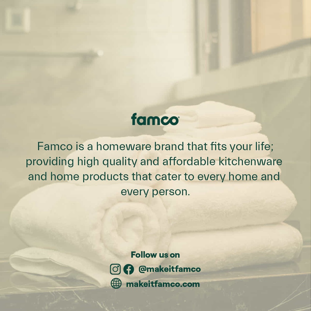 Famco 100% Cotton Hand Towel, 700gsm, 75x35cm Luxury Soft, Highly ...