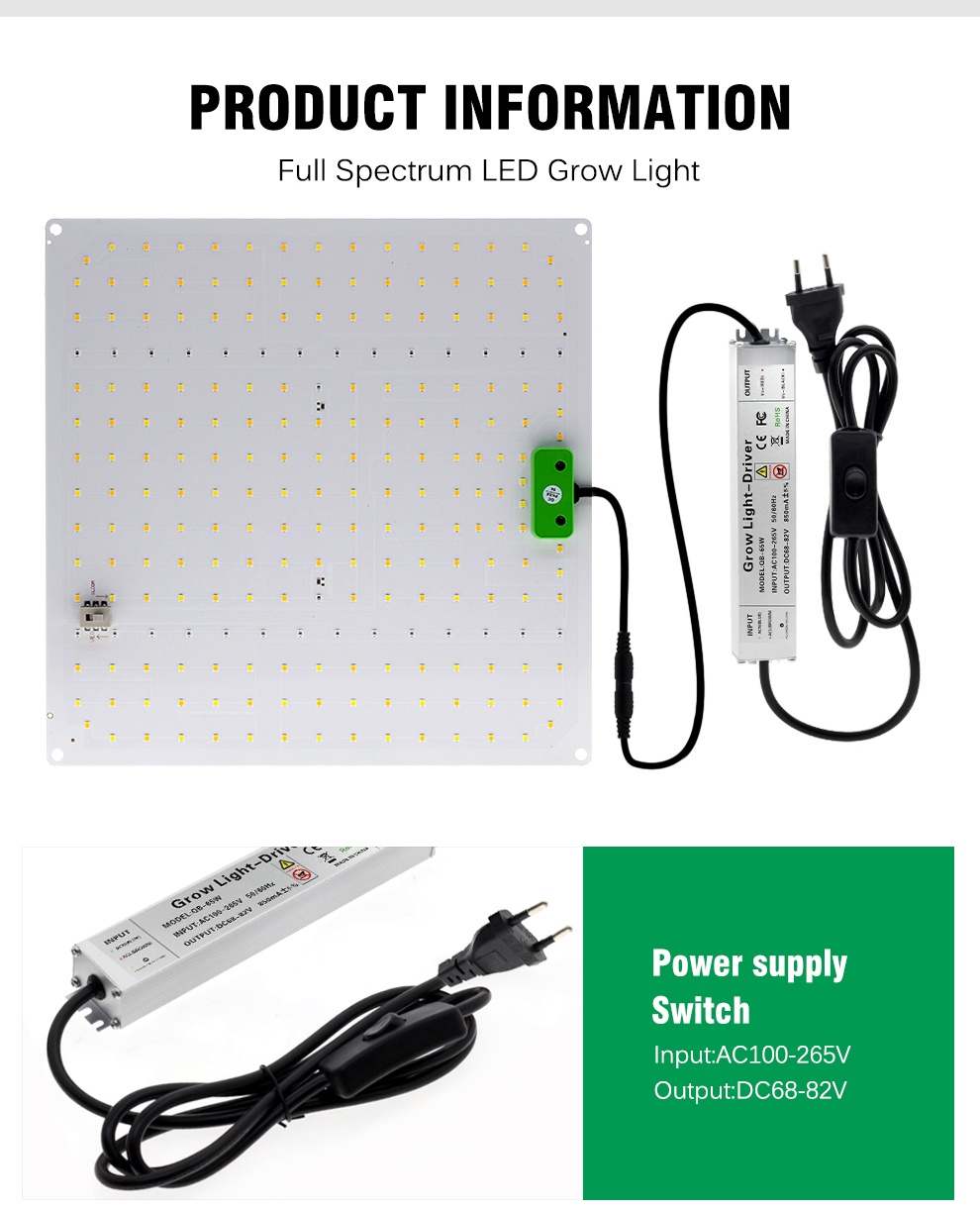LM281B Quantum LED Grow Light UV&IR Chip 650W Full Spectrum Phyto Lamp ...