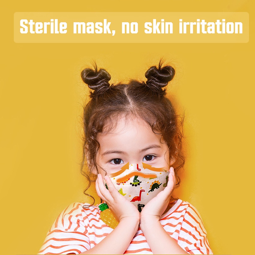 Zihang Kids Kf94 Face Mask 10/50 Pcs Disposable Children 4Ply Face Mask ...