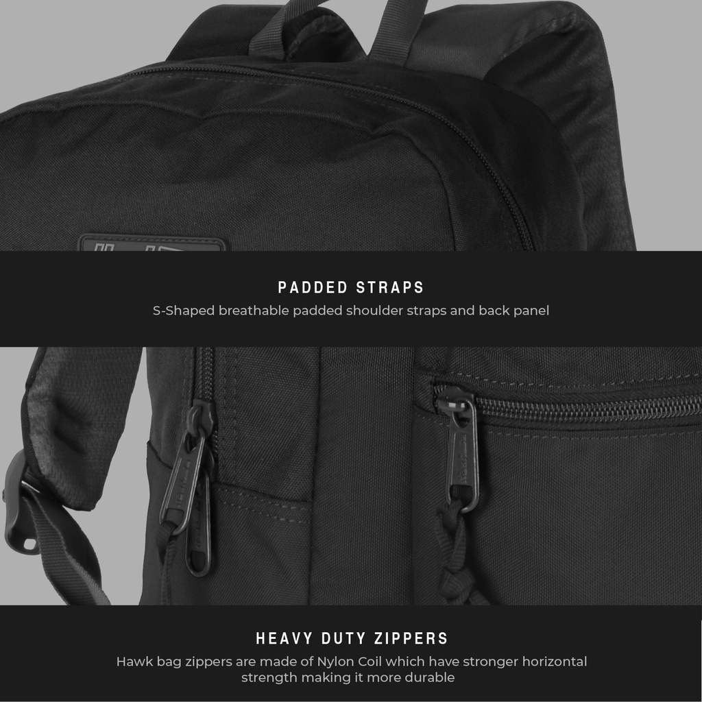 Hawk 5449 Backpack With Virupro AntiMicrobial Protection Shopee