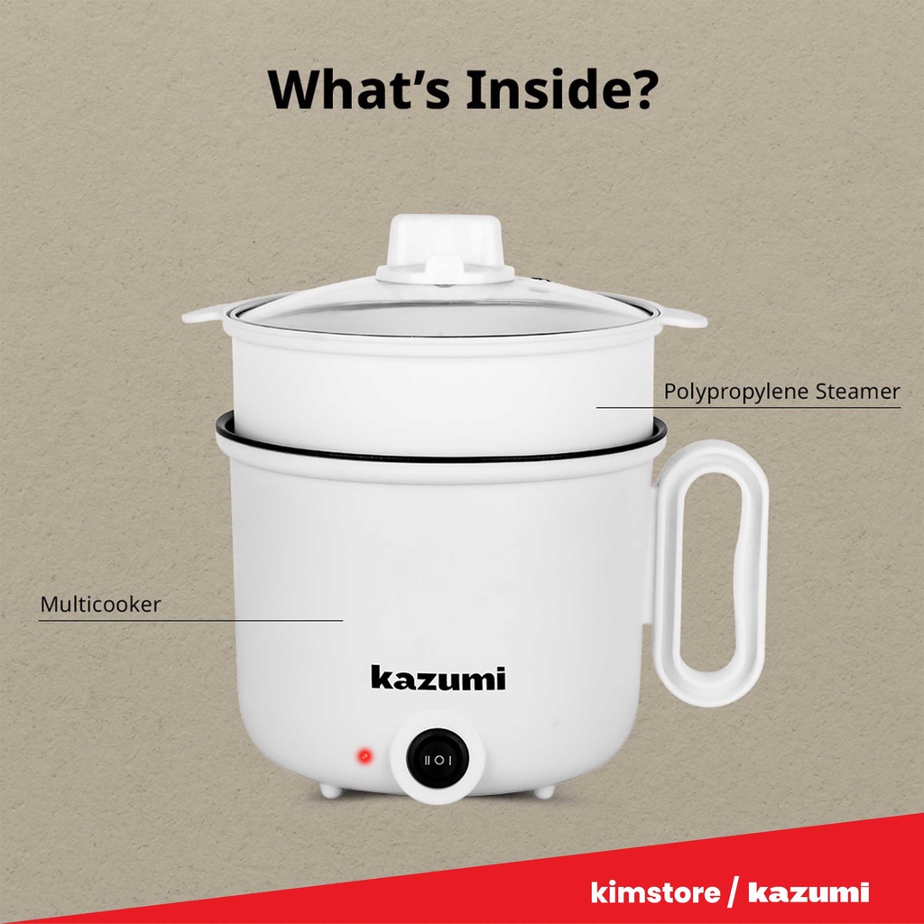 Kazumi KZ-307 1.5L Multifunctional Cooker with Steamer | Shopee Philippines