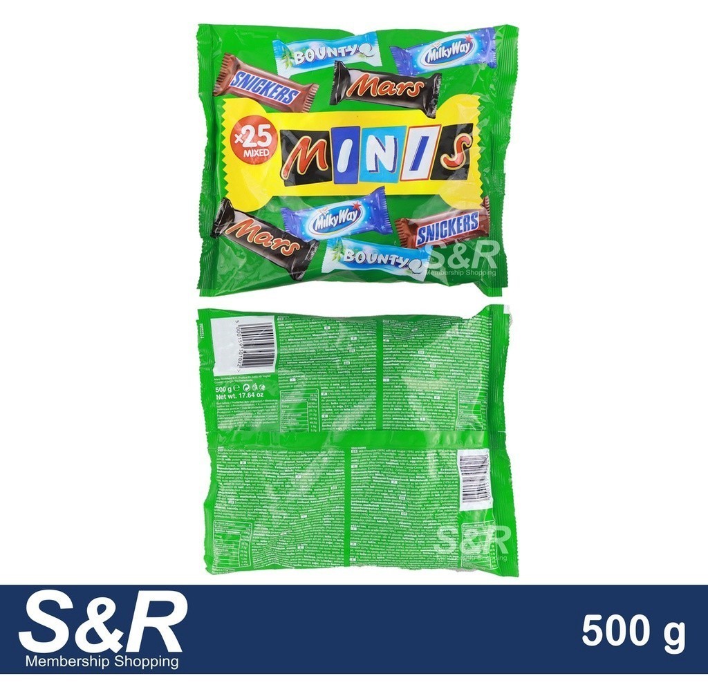 Mars Mixed Minis Bag Assorted Chocolates 500g | Shopee Philippines