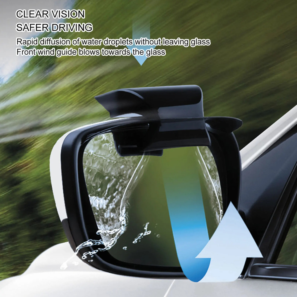 2 Pcs Car Rearview Mirror Rain Eyebrow Waterproof Car Mirror Protector ...