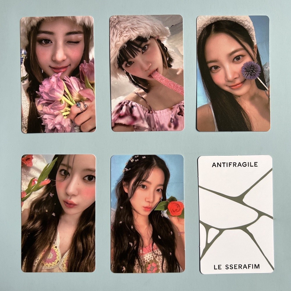 5pcs/set Kpop LE SSERAFIM Album ANTIFRAGILE Photocard for FROZEN