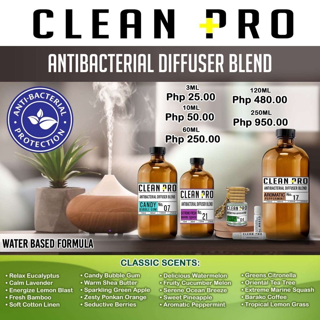 Clean Pro Fresh Bamboo Scent Hanging Diffuser 10Ml | Shopee Philippines