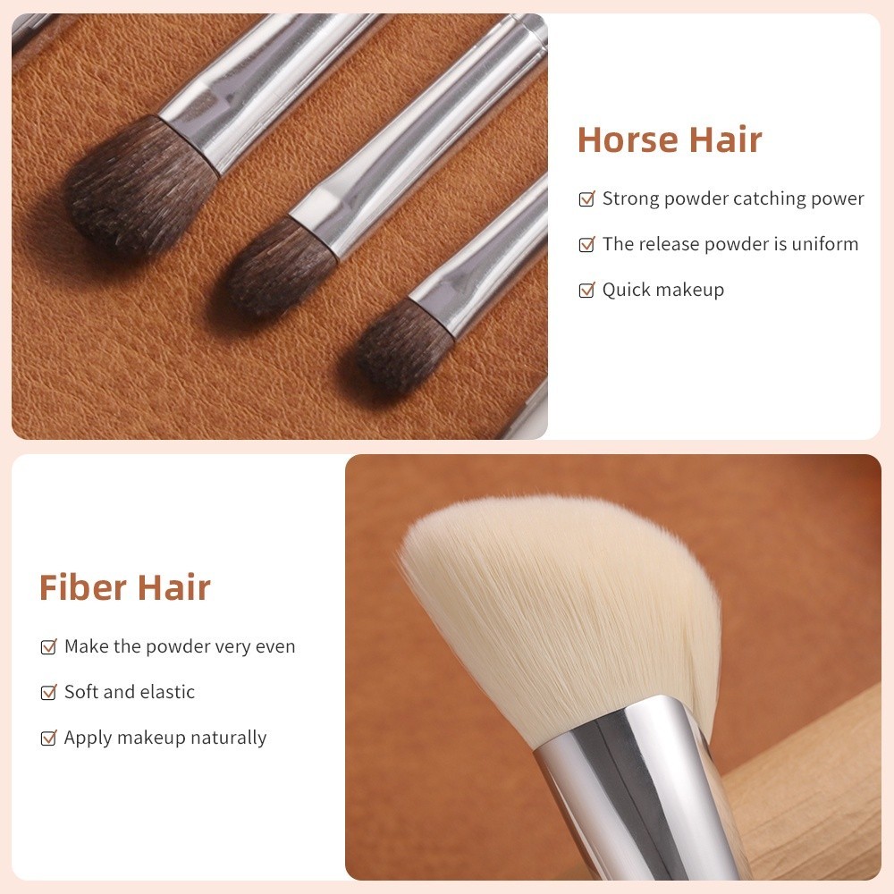 OVW 6pcs makeup brush set foundation brush set eyeshadow brush set HB ...