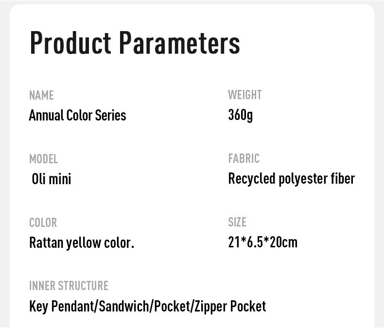 MAH 3009 Oli Rattan Yellow Mini Trendy Backpack Waterproof Protection 7 ...