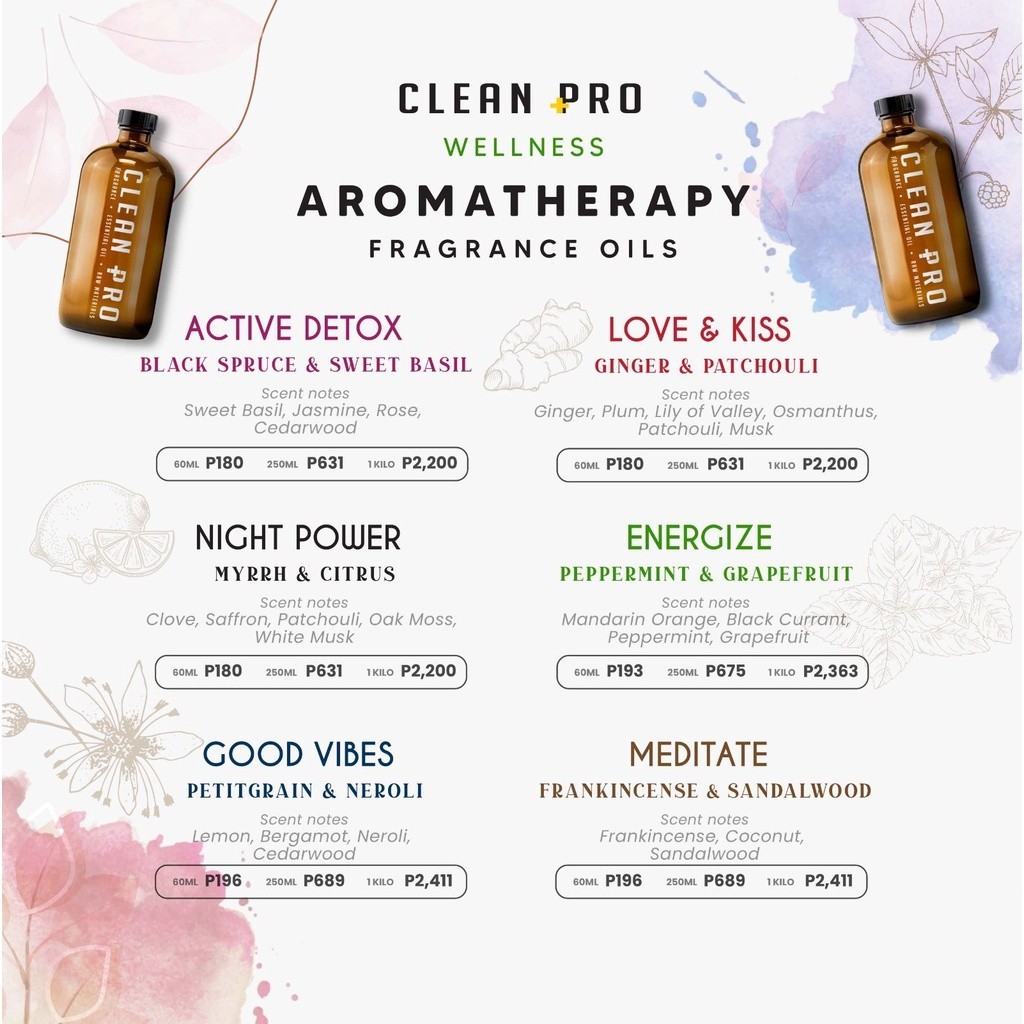 Clean Pro Fragrance Oil Wellness (Night Power) 1kilo | Shopee Philippines