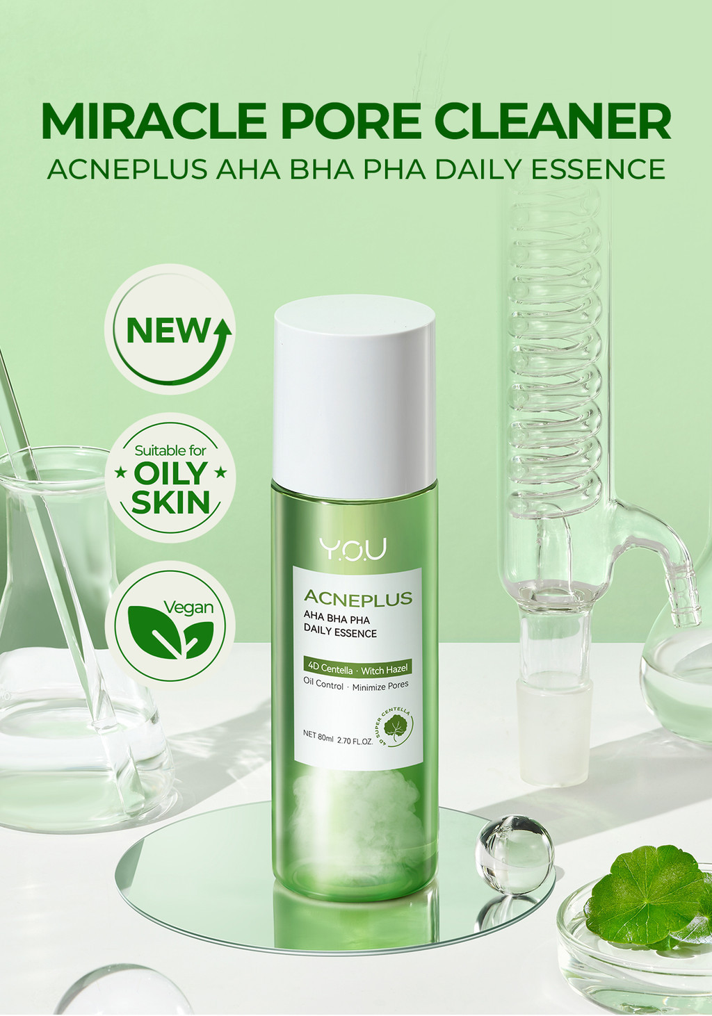 Y.O.U AcnePlus AHA BHA PHA Daily Essence | Minimize Pores | Hydrates ...