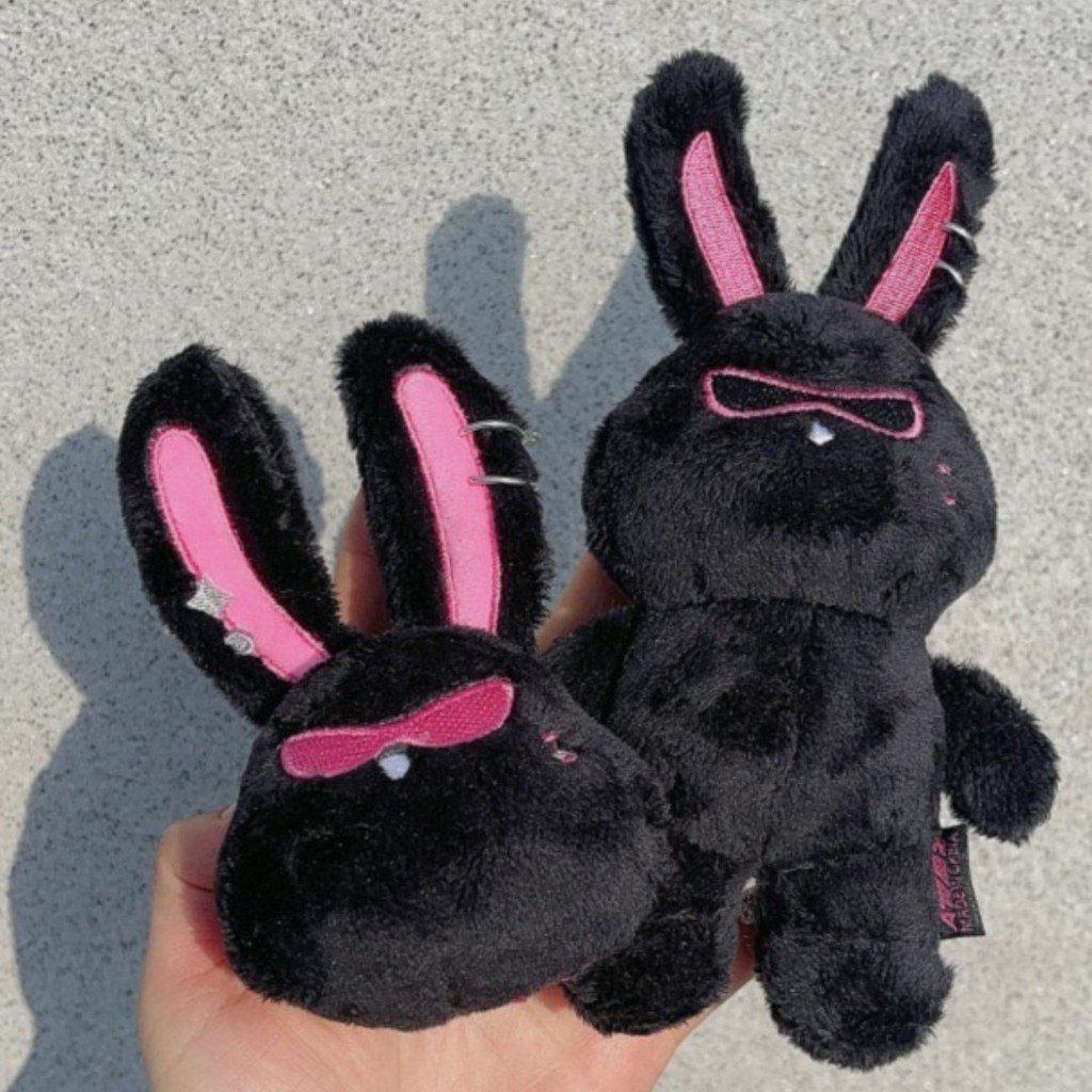 Kpop Idol ATEEZ Mito Doll Cute Seonghwa Animals Plush Doll Black Bunny ...
