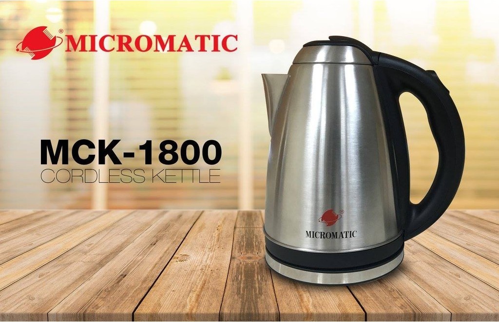 Micromatic by Winland Stainless Steel Electric Kettle Water