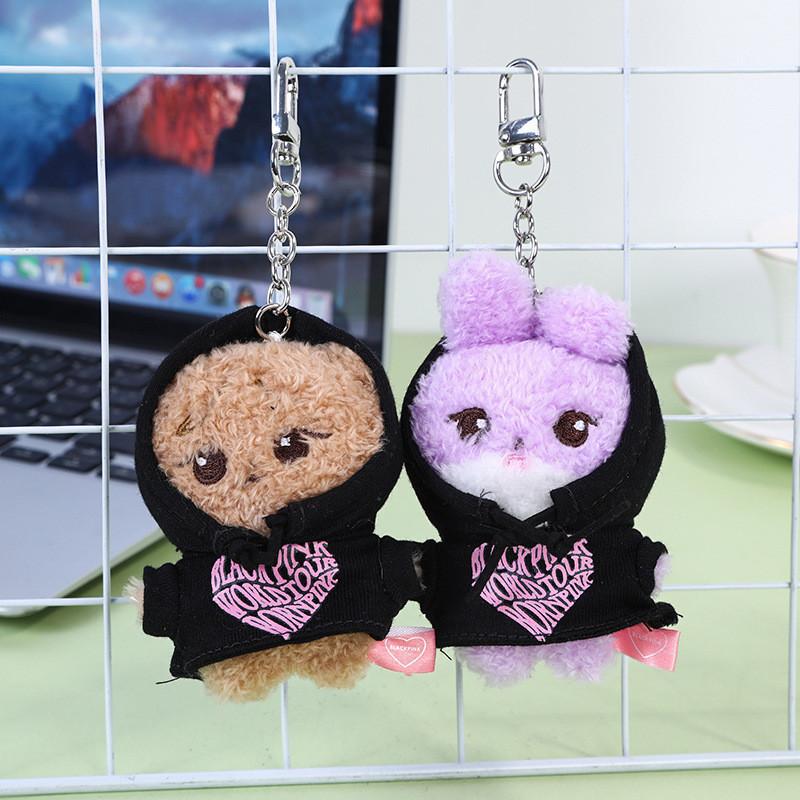 Kpop Idol JISOO JENNIE ROSE LISA Animal Dolls Keyring Tiger Plush