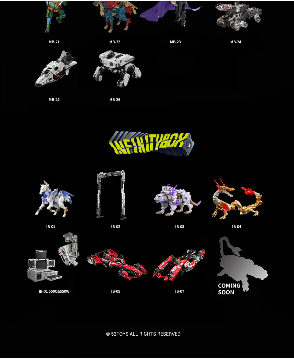 52TOYS MEGEBOX IB07 Gazelle Mecha Deformation Action Figure Portable