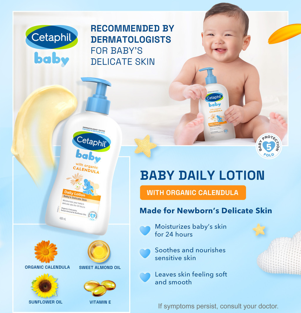 Cetaphil Baby Daily Lotion with Organic Calendula 400ml
