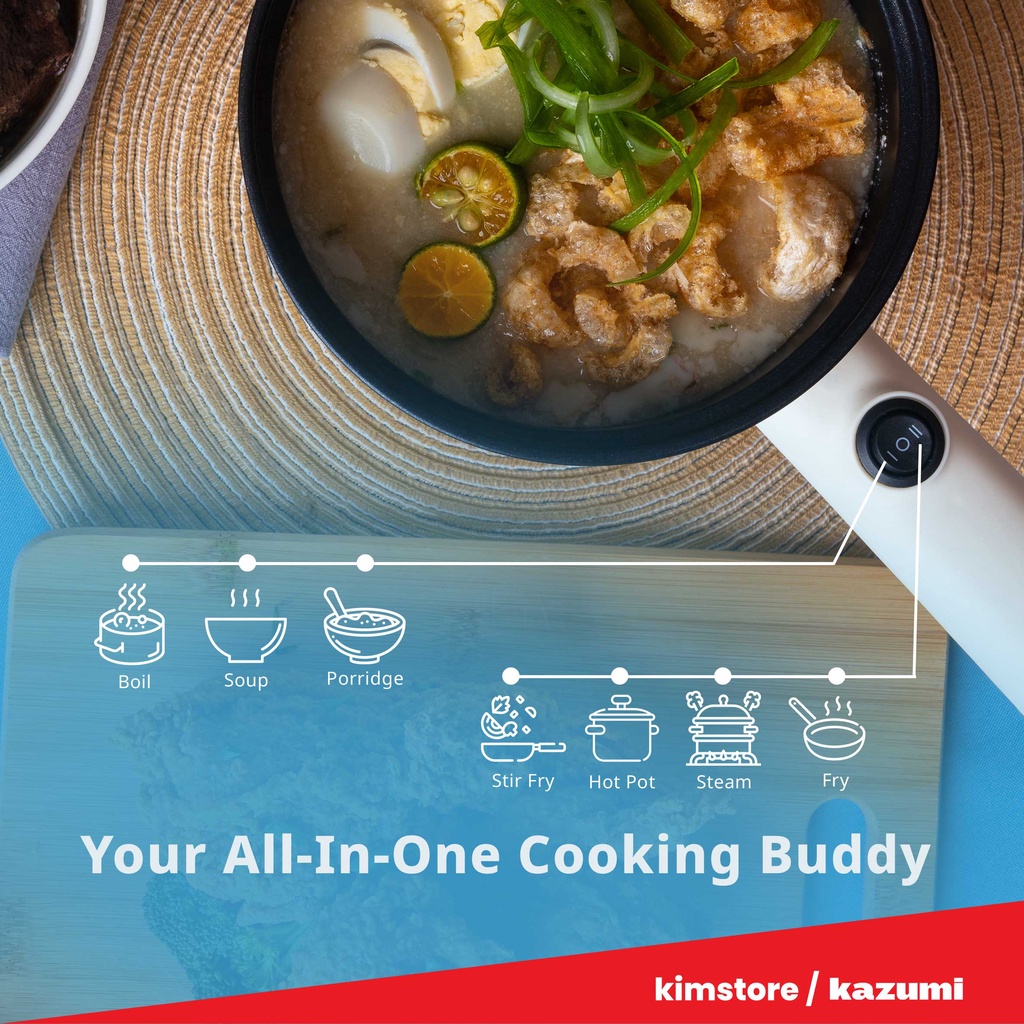 Kazumi KZ-308 1.5L Multifunctional Cooker with Steamer | Shopee Philippines