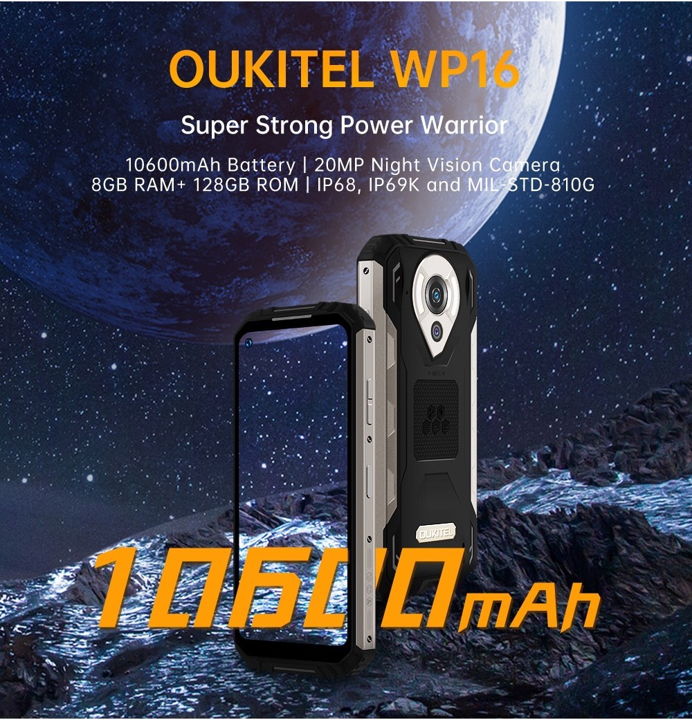 Oukitel Wp16 10600mah 6.39 Inch 8gb+128gb Smartphone | Shopee Philippines