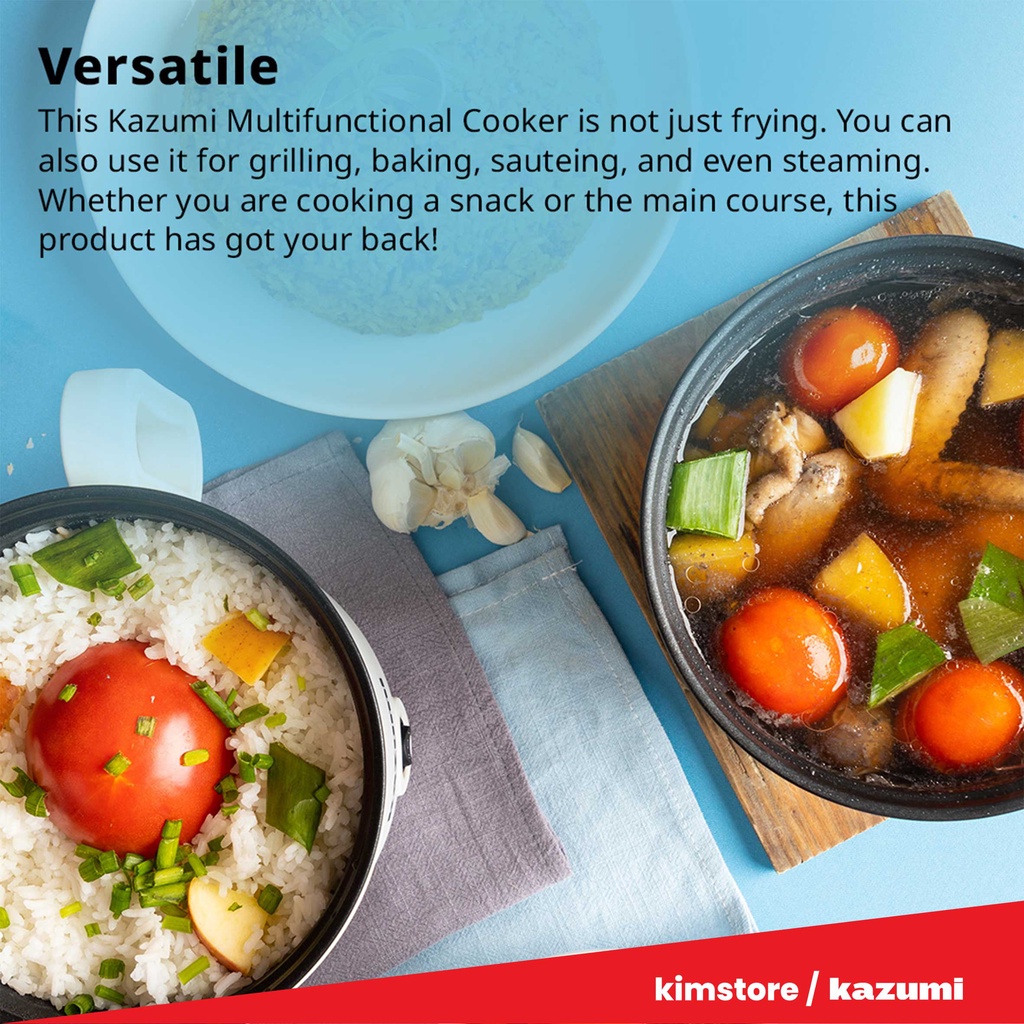 Kazumi KZ-307 1.5L Multifunctional Cooker with Steamer | Shopee Philippines