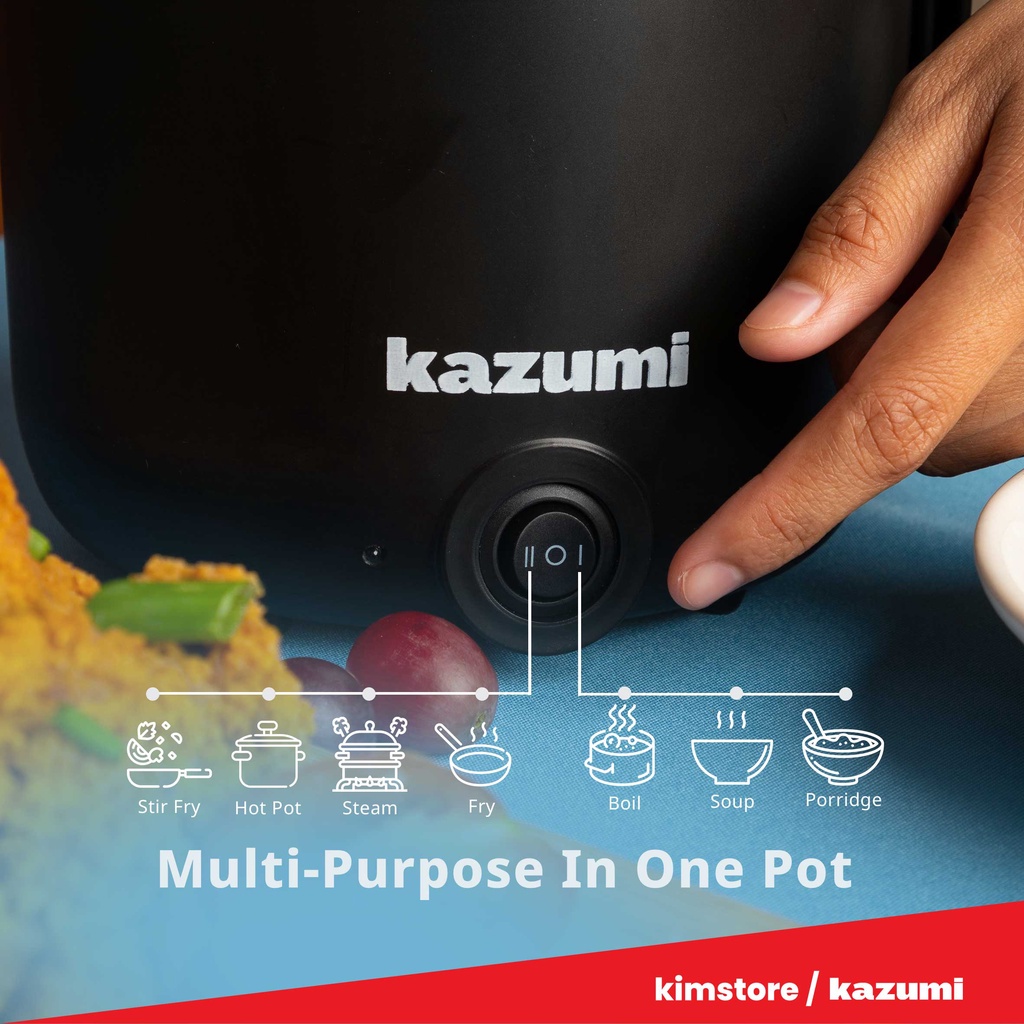 Kazumi KZ-307 1.5L Multifunctional Cooker with Steamer | Shopee Philippines