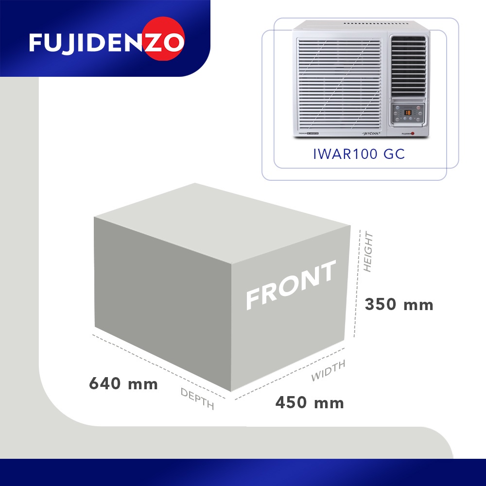 Fujidenzo 1.0 HP Window Full DC Premium Inverter Aircon IWAR100GC ...