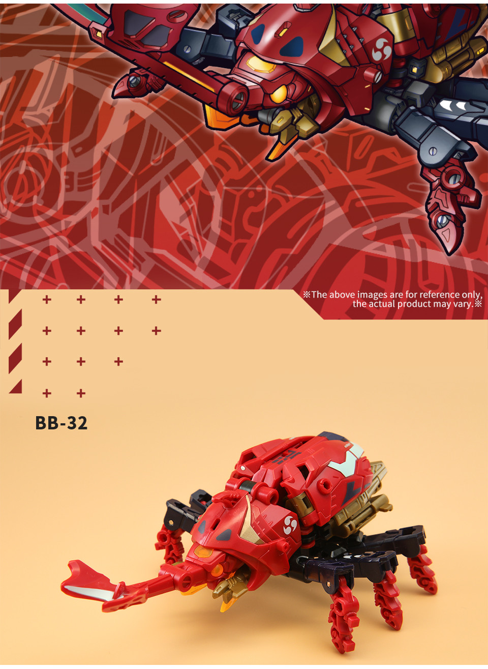 52TOYS Beastbox BB-32 Demon Dart - Converting Mecha Beetle Action Figure To Cube