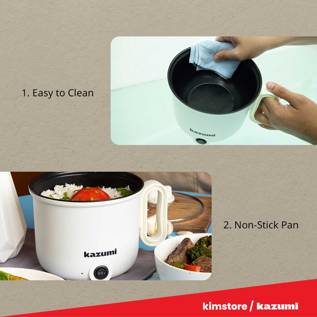 Kazumi KZ-307 1.5L Multifunctional Cooker with Steamer | Shopee Philippines