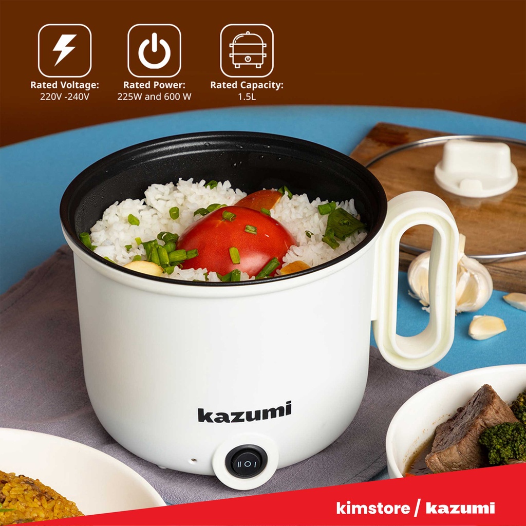Kazumi KZ-307 1.5L Multifunctional Cooker with Steamer | Shopee Philippines