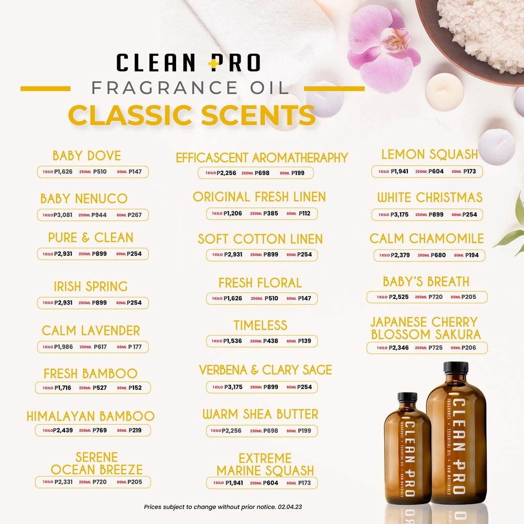 Clean Pro Timeless Scent Fragrance Oil 1Kg | Shopee Philippines