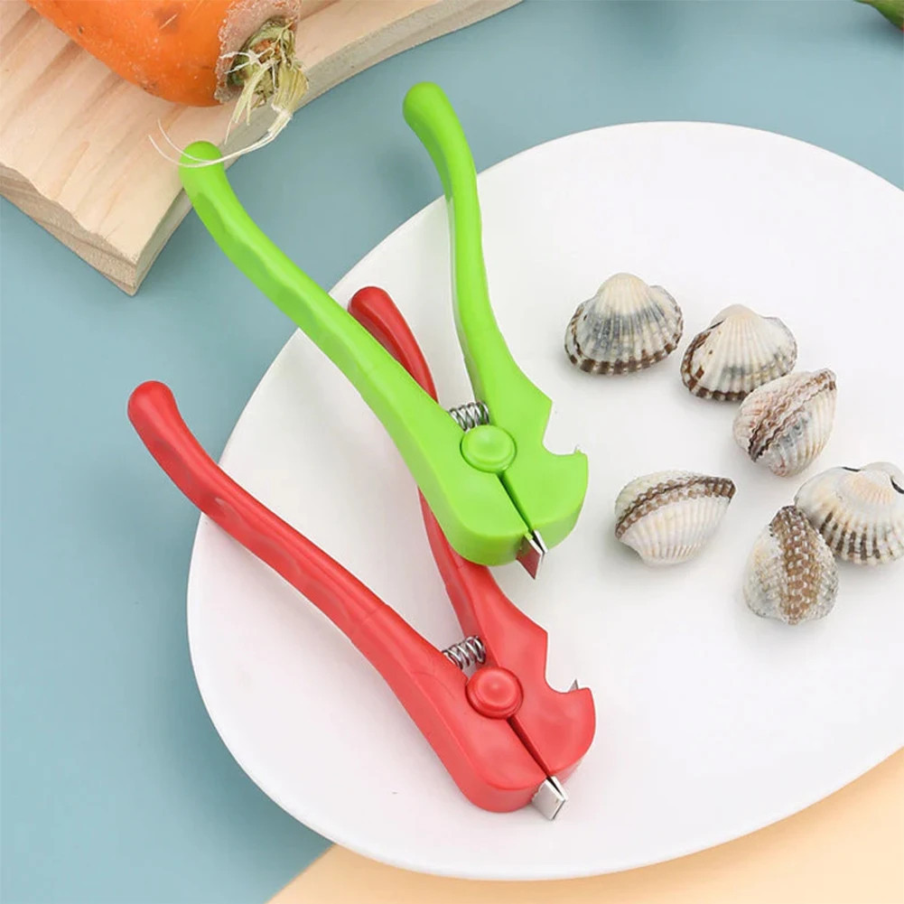 2 IN 1 Manual Blood Shellfish Opener Clams Scallop Oyster Sheller Nut ...