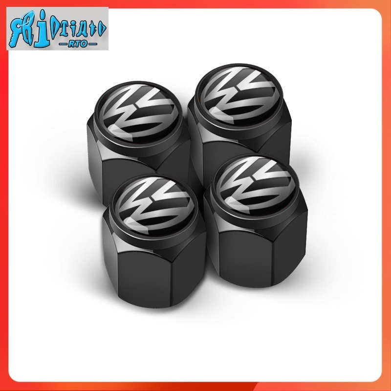 RTO 4 PCS Applicable To The Valve Cap of Volkswagen Tire, and The Valve ...