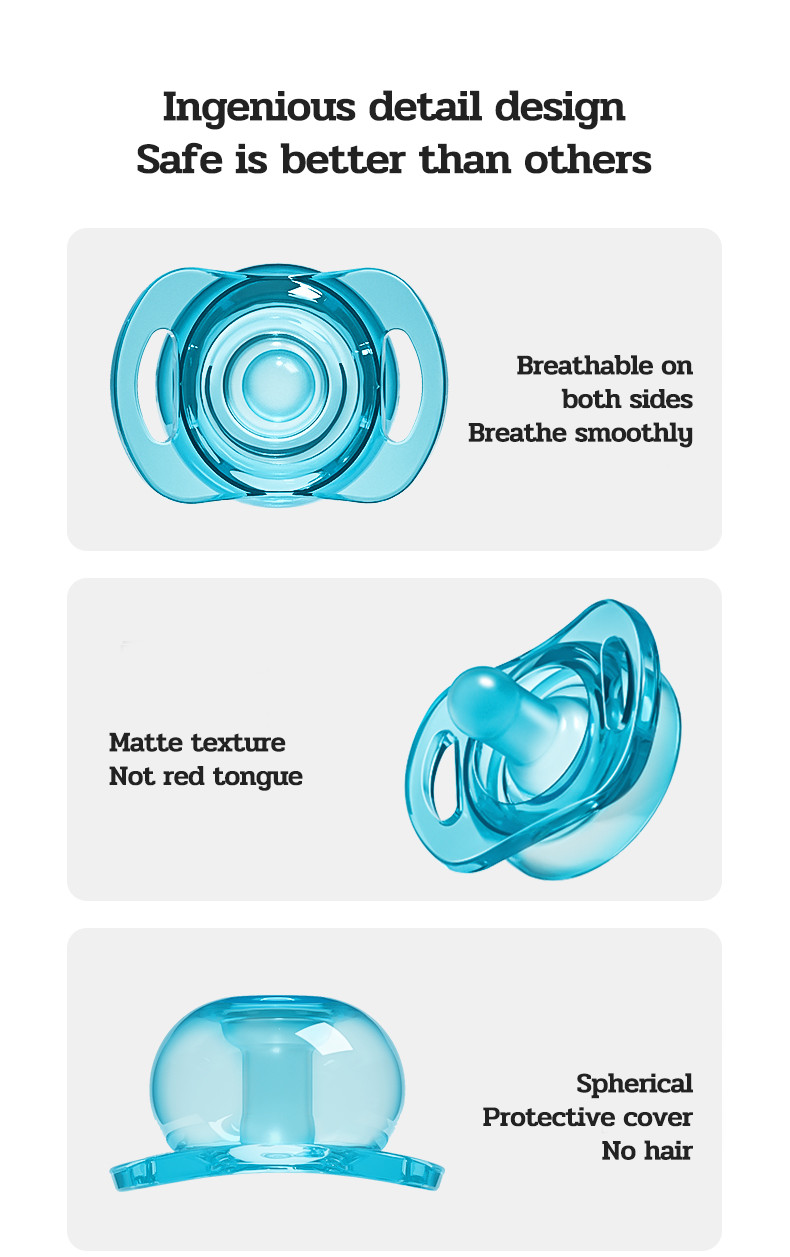 Breast-Like Pacifier Silicone Pacifier for Sleeping and Teething ...